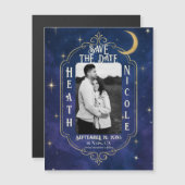 Eine Nacht unter den Sternen Save the Date Magnetkarte (Vorne/Hinten)