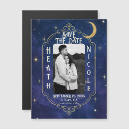 Eine Nacht unter den Sternen Save the Date Magnetkarte