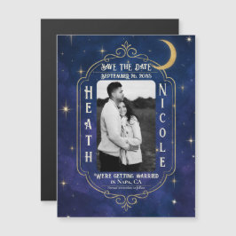 Eine Nacht unter den Sternen Save the Date Magnetkarte