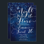 EINE NACHT UNTER DEN STERNEN Starry Blue Sky Sweet Einladung<br><div class="desc">Passen Sie beide Seiten an,  egal wie Sie gewollt haben,  für jedes Ereignis.</div>