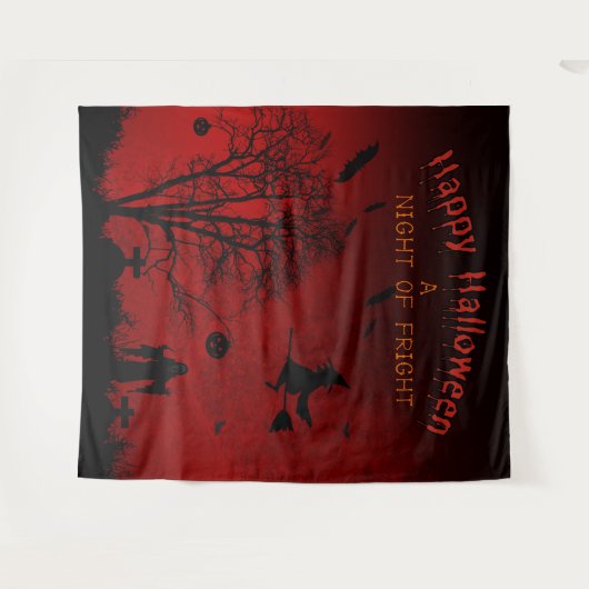 Eine Nacht vor dem Hintergrund eines unschönen Hal Wandteppich (Vorderseite (Horizontal))