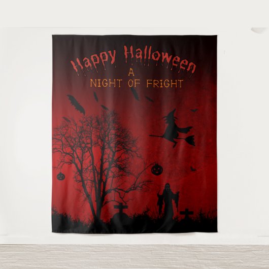 Eine Nacht vor dem Hintergrund eines unschönen Hal Wandteppich (Vorderseite)