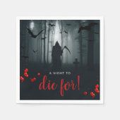 Eine Nacht zum Die! Halloween-Party Serviette (Vorderseite)