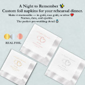Eine Nacht zum Gedenken, Probe Abendessen Servietten Mit Folie