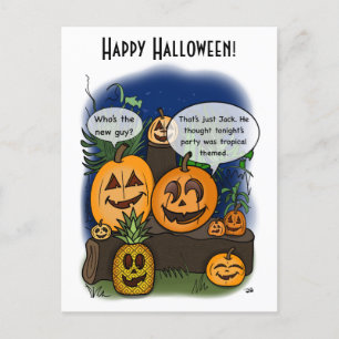 Eine Nacht zur Erinnerung an Halloween-Postkarte Postkarte
