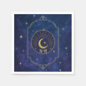 Eine Nacht zwischen den Sternen Himmelskies Hochze Serviette (Vorderseite)