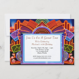 Eine Nachtveranstaltung von 7" x 5" Einladung