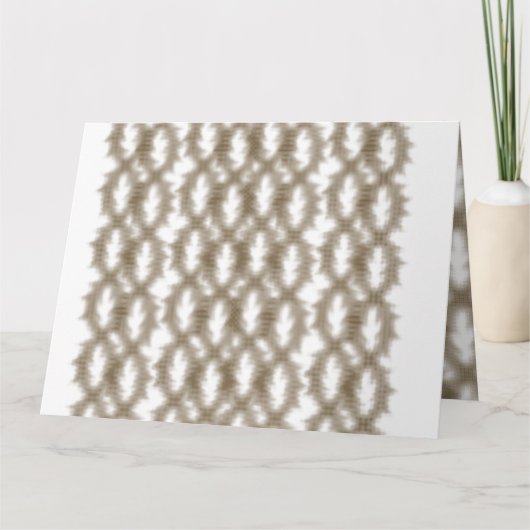 Eine nah-up-Ansicht eines knusprigen Drahtgitters Karte (Vorderseite)