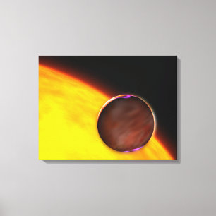 Eine Nahaufnahme eines extrasolar Planeten Leinwanddruck