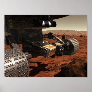 Eine Nahaufnahmeansicht des Armes auf Mars der Poster