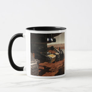 Eine Nahaufnahmeansicht des Armes auf Mars der Tasse