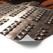 Eine nahe Sicht auf den Arm auf die Mars der NASA Poster (Ecke)