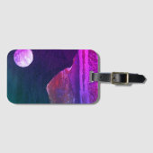 Eine nahe Sicht auf Fantasiewelten und ihre Monde Gepäckanhänger (Vorderseite (Horizontal))