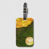 Eine nahe Sicht auf Fantasiewelten und ihre Monde Gepäckanhänger (Vorderseite Vertikal)