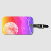 Eine nahe Sicht auf Fantasiewelten und ihre Monde Gepäckanhänger (Vorderseite (Horizontal))