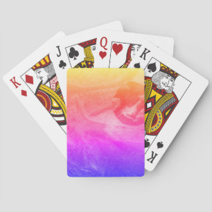 Eine nahe Sicht auf Fantasiewelten und ihre Monde Spielkarten