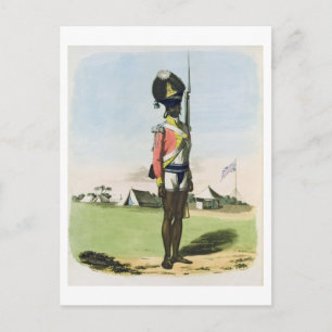 Eine Naigue des Bombay Battalion, Platte 28 von 'O Postkarte