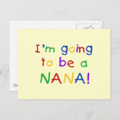 Eine Nana - Primär-Farbhemden Postkarte (Vorne/Hinten)