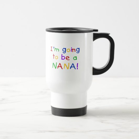 Eine Nana - Primär-Farbhemden Reisebecher (Rechts)
