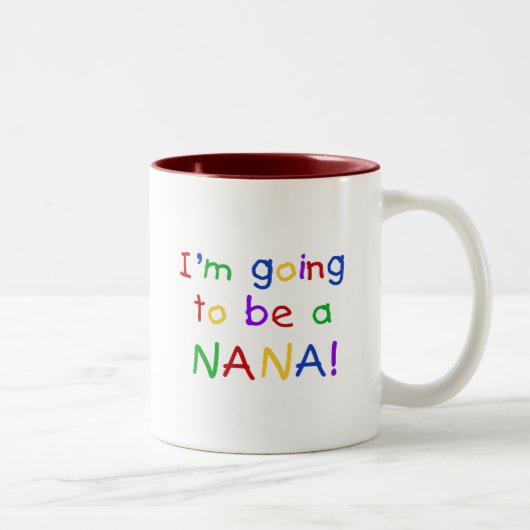 Eine Nana - Primär-Farbhemden Zweifarbige Tasse (Rechts)