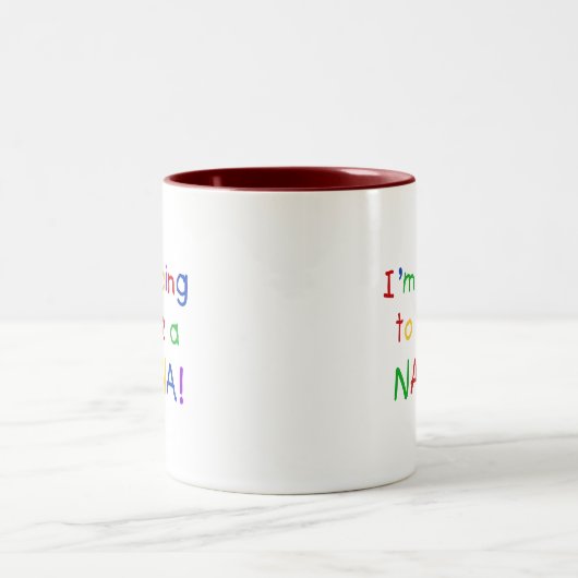 Eine Nana - Primär-Farbhemden Zweifarbige Tasse (Mittel)