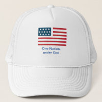 "Eine Nation..." Amerikanische Flagge