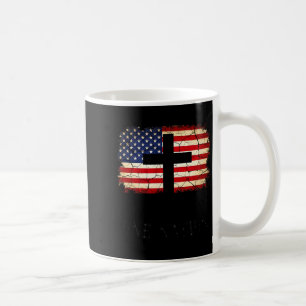 Eine Nation Amerikanische Flagge zum 4. Juli USA Kaffeetasse