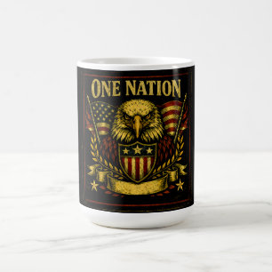 Eine Nation – Amerikanischer Stolz auf Einheit Kaffeetasse