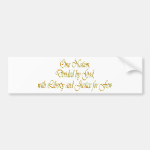 Eine Nation... Autoaufkleber