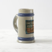 Eine Nation - Bierkrug Bierglas (Vorderseite Links)