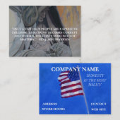 "Eine Nation der gut informierten Männer. "- Visitenkarte (Vorne/Hinten)