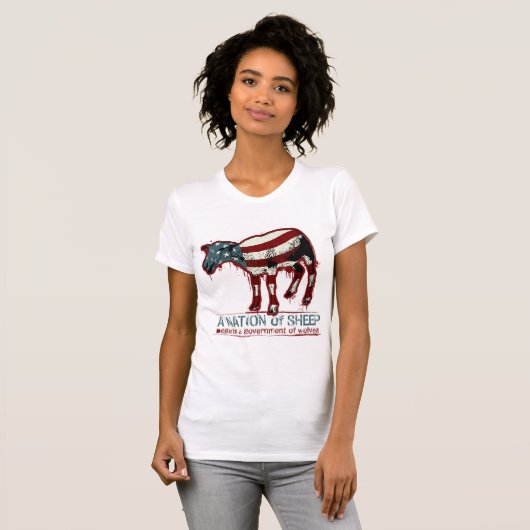 Eine Nation des Schaf-T - Shirt (Vorne ganz)