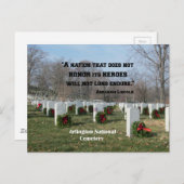 Eine Nation, die ihre Helden nicht ehrt Postkarte (Vorne/Hinten)