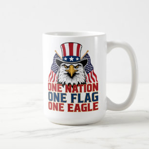 Eine Nation Eine Flagge Ein Adler Patriotischer Ka Kaffeetasse