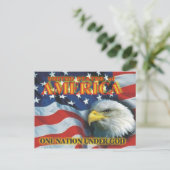 EINE NATION POSTKARTE (Stehend Vorderseite)