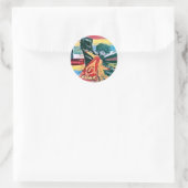 EINE NATION RUNDER AUFKLEBER (Tasche)
