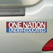 Eine Nation unter Bildung Autoaufkleber (Auf Auto)