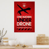 Eine Nation unter Dronen von Glitschka Poster (Küche)