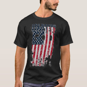 EINE NATION UNTER GOD Christlich Cross American T-Shirt