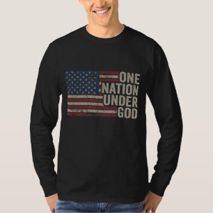 EINE NATION UNTER GOD - Christliche USA Vintag Ame T-Shirt