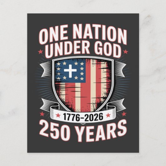 Eine Nation unter Gott 1776 2026 Flyer (Vorne)