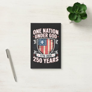 Eine Nation unter Gott 1776 2026 Post-it Klebezettel