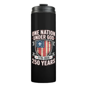 Eine Nation unter Gott 1776 2026 Thermosbecher