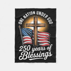 Eine Nation unter Gott 250 Jahre 250. Jubiläum Fleecedecke