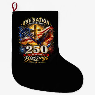 Eine Nation unter Gott 250 Jahre 250. Jubiläum Großer Weihnachtsstrumpf