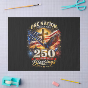 Eine Nation unter Gott 250 Jahre 250. Jubiläum Seidenpapier