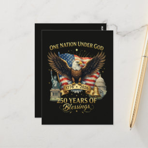 Eine Nation unter Gott 250 Jahre Postkarte