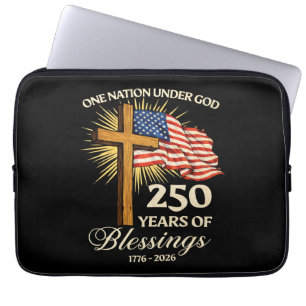 Eine Nation unter Gott 250 Jahre Segnungen Laptopschutzhülle