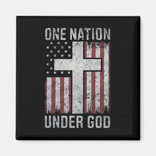 Eine Nation unter Gott, 4. Juli Vintage-patriotisc Magnet