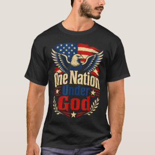Eine Nation unter Gott Adler USA Patriotisch Chris T-Shirt